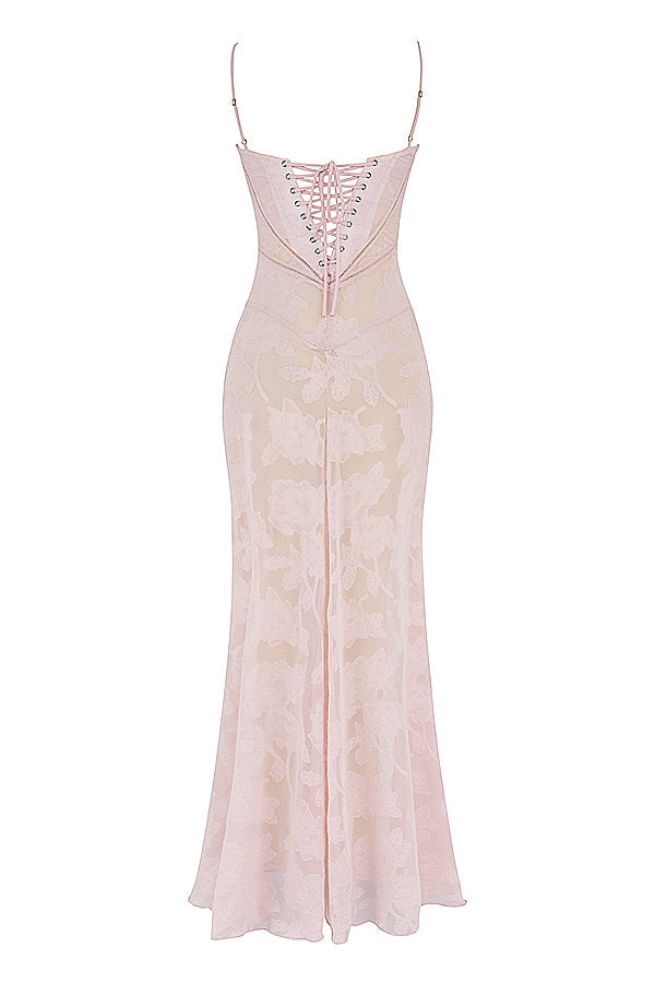Ewa - Haftowana Maxi Sukienka w Stylu Boho
