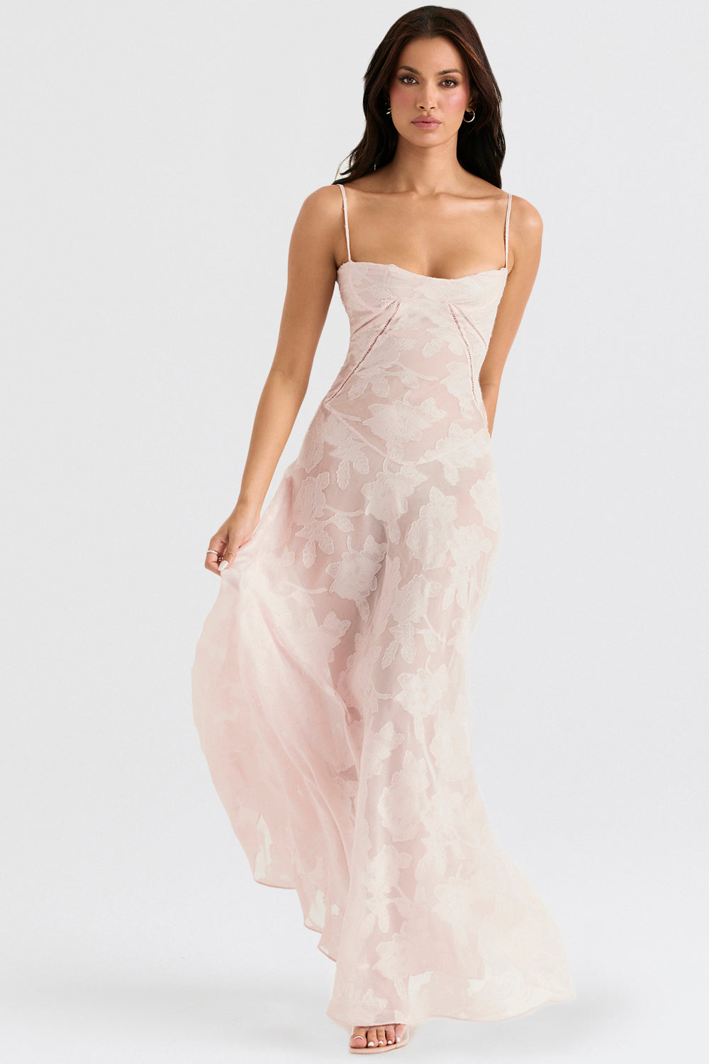 Ewa - Haftowana Maxi Sukienka w Stylu Boho