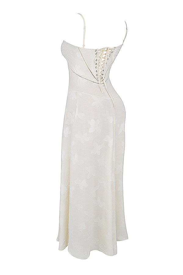Ewa - Haftowana Maxi Sukienka w Stylu Boho