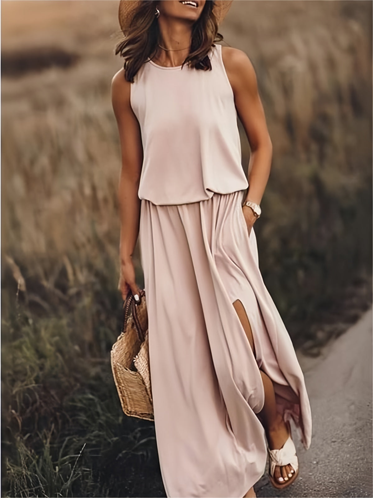 Mira – Boho sukienka maxi z modalu w stylu bohemy