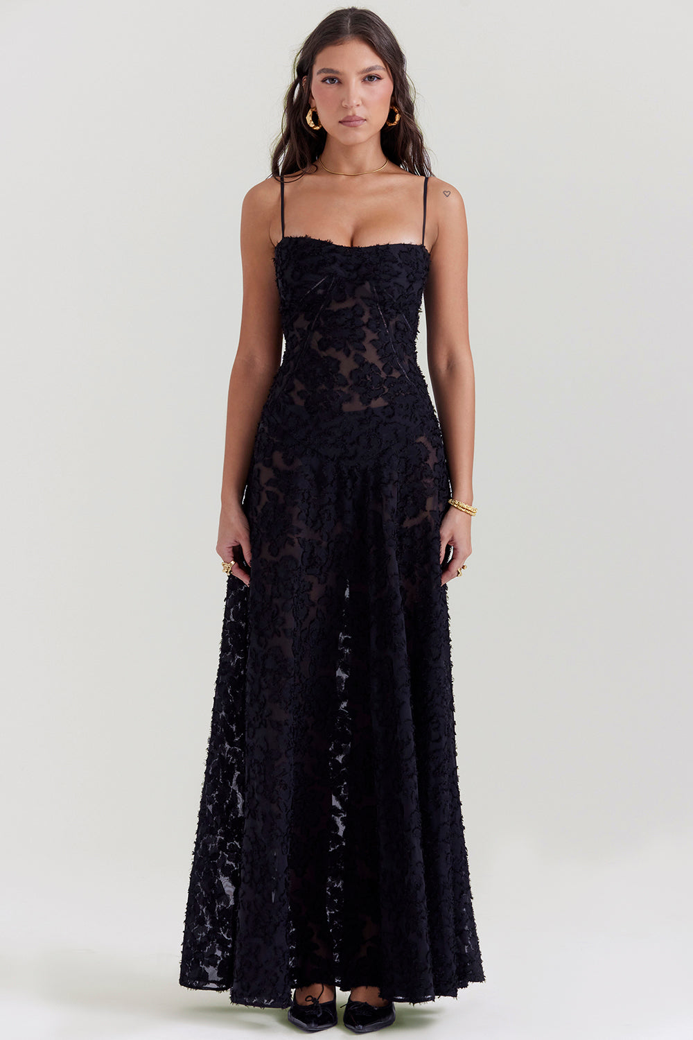 Ewa - Haftowana Maxi Sukienka w Stylu Boho