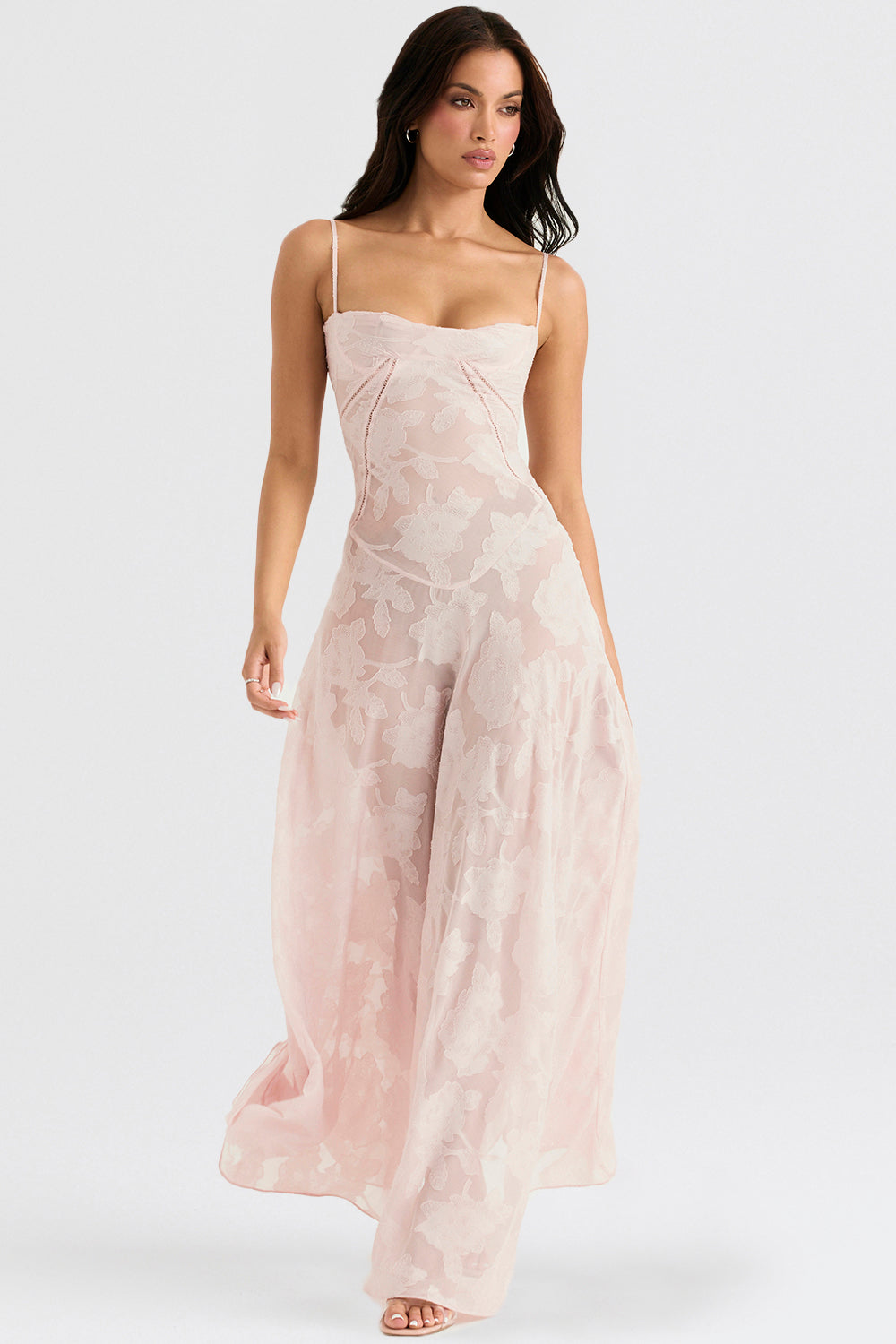 Ewa - Haftowana Maxi Sukienka w Stylu Boho