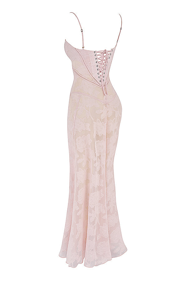 Ewa - Haftowana Maxi Sukienka w Stylu Boho