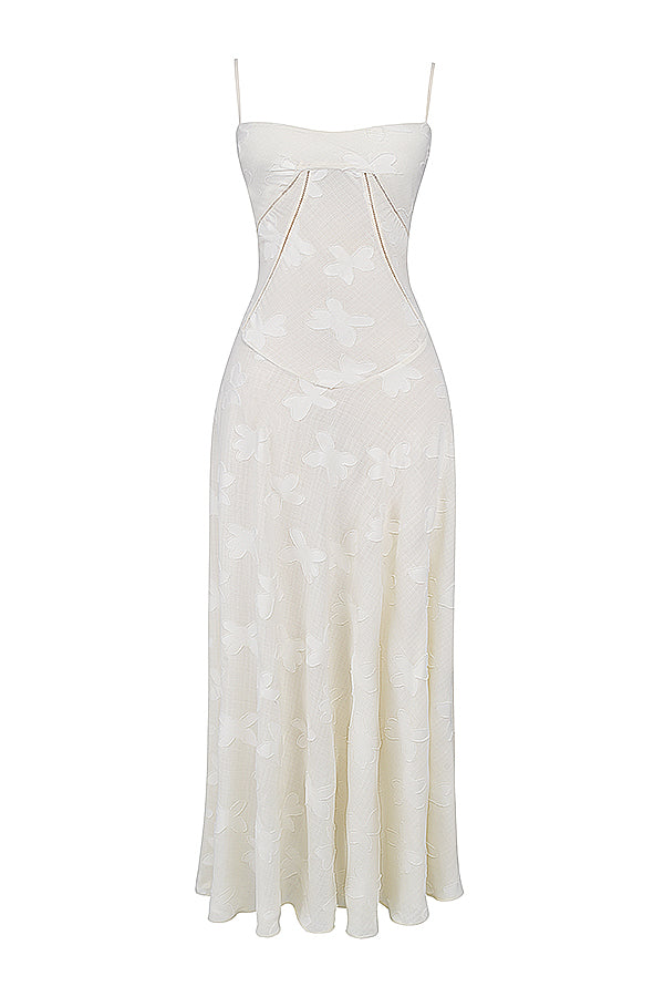 Ewa - Haftowana Maxi Sukienka w Stylu Boho