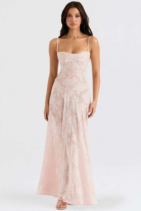 Ewa - Haftowana Maxi Sukienka w Stylu Boho