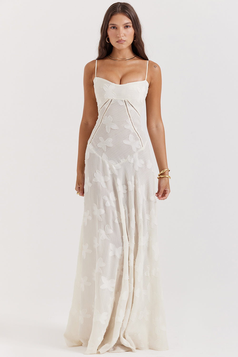 Ewa - Haftowana Maxi Sukienka w Stylu Boho