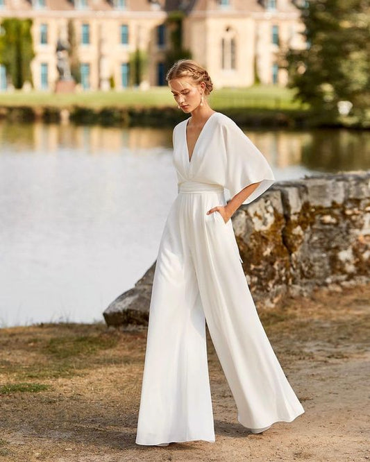 Tova – Wygodny kombinezon damski z szerokimi nogawkami w stylu casual chic