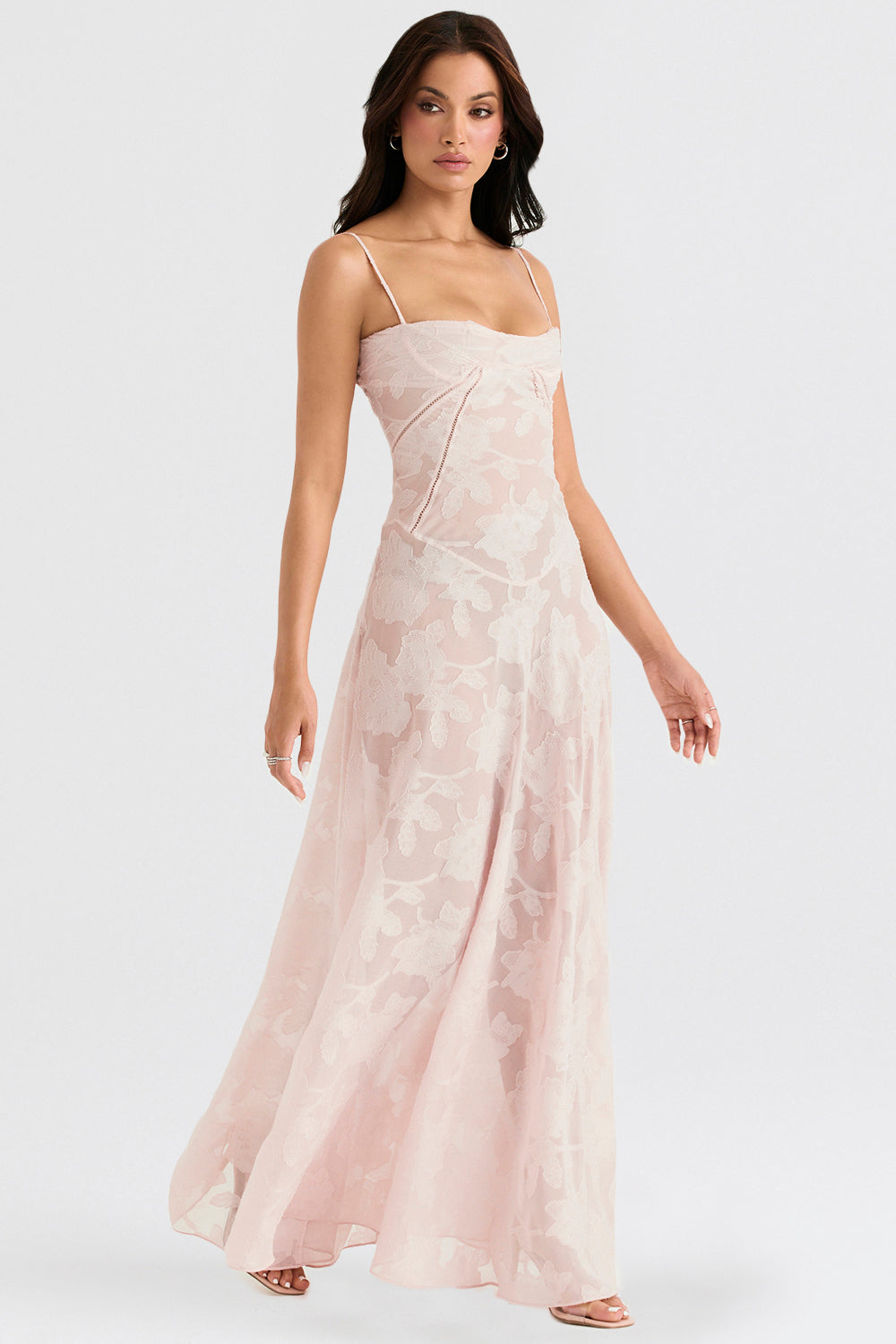 Ewa - Haftowana Maxi Sukienka w Stylu Boho