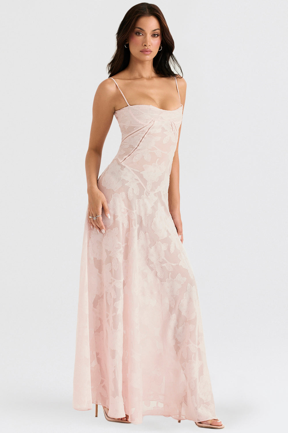 Ewa - Haftowana Maxi Sukienka w Stylu Boho