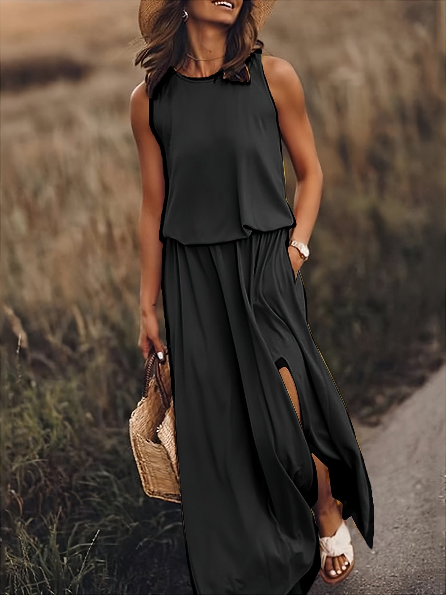 Mira – Boho sukienka maxi z modalu w stylu bohemy