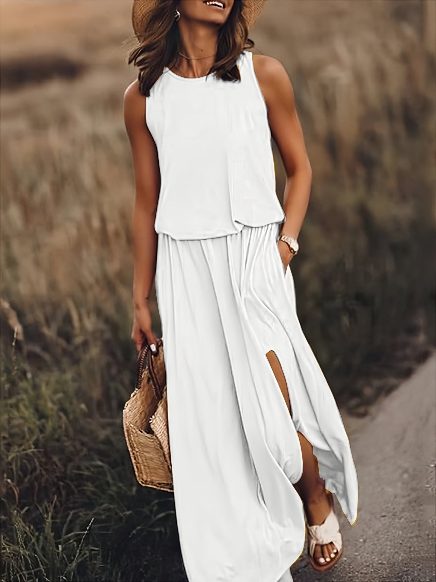 Mira – Boho sukienka maxi z modalu w stylu bohemy