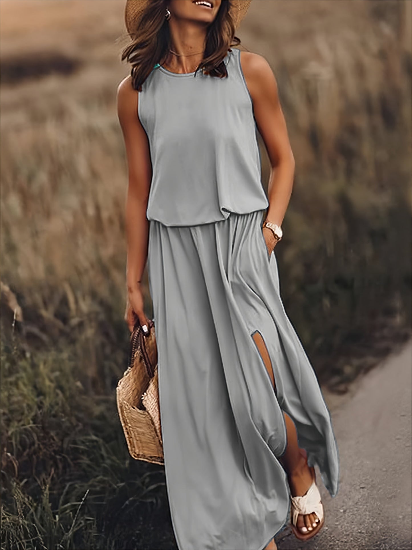 Mira – Boho sukienka maxi z modalu w stylu bohemy