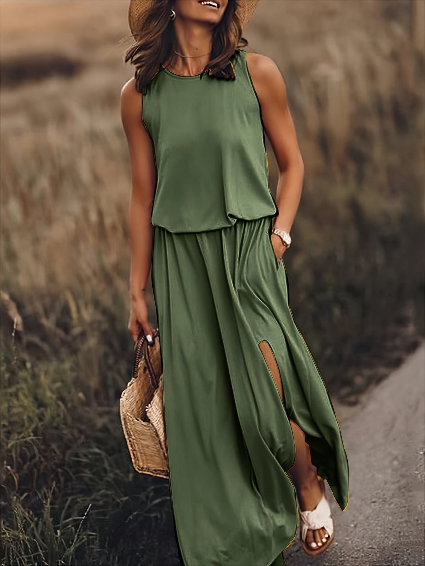 Mira – Boho sukienka maxi z modalu w stylu bohemy