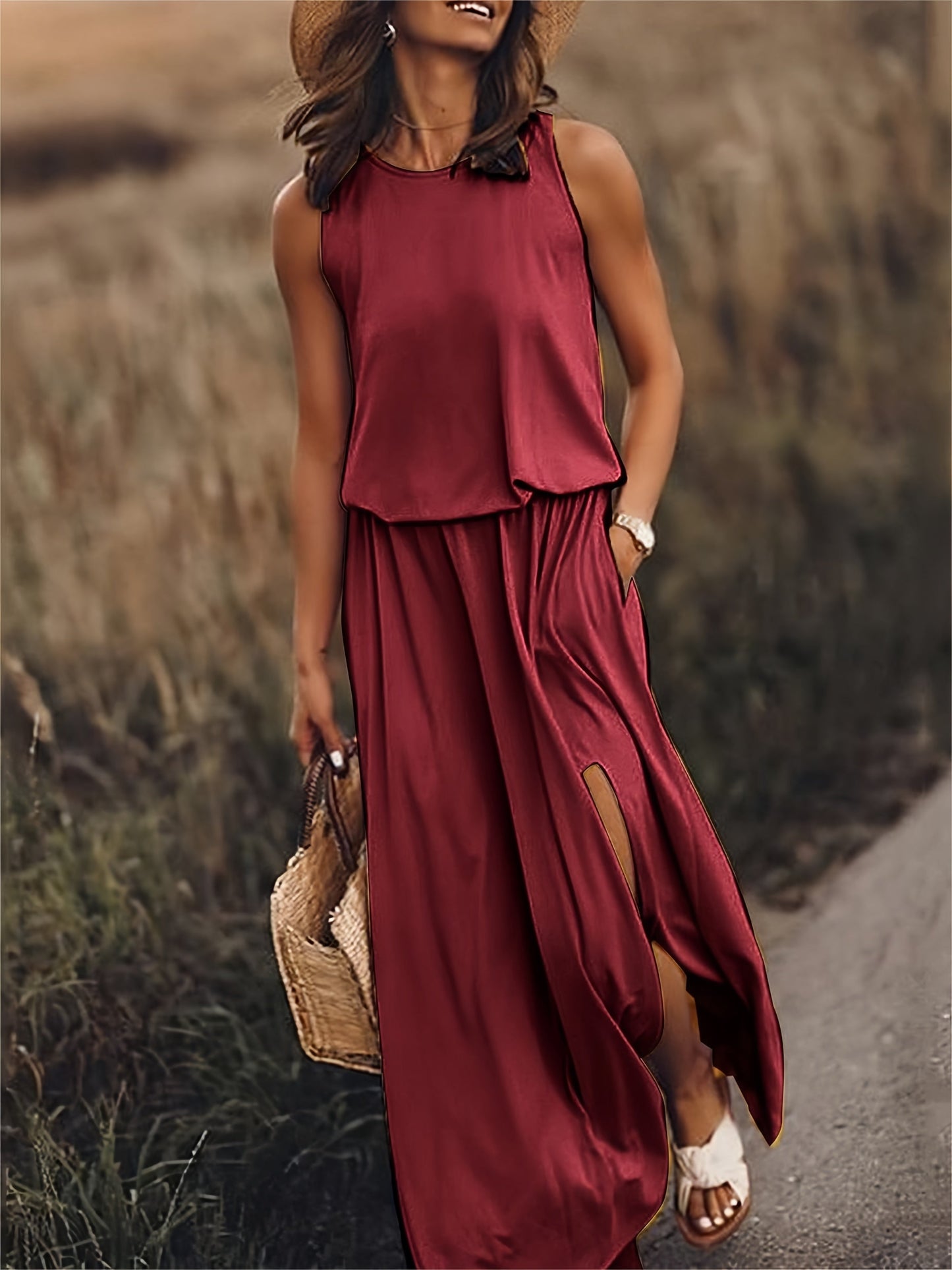 Mira – Boho sukienka maxi z modalu w stylu bohemy