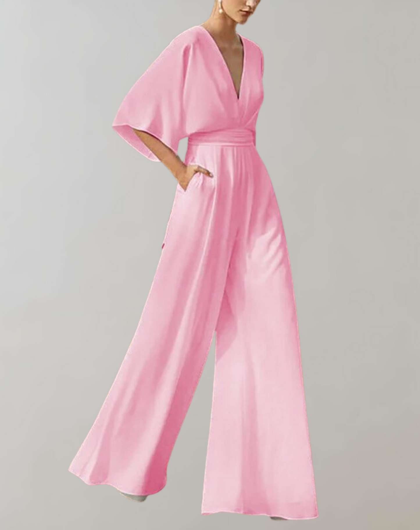 Tova – Wygodny kombinezon damski z szerokimi nogawkami w stylu casual chic