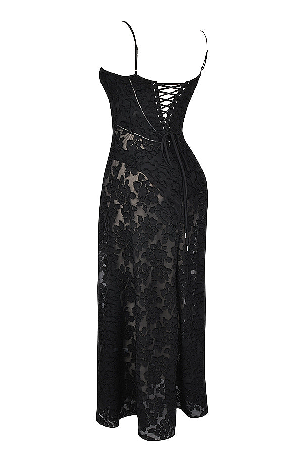 Ewa - Haftowana Maxi Sukienka w Stylu Boho