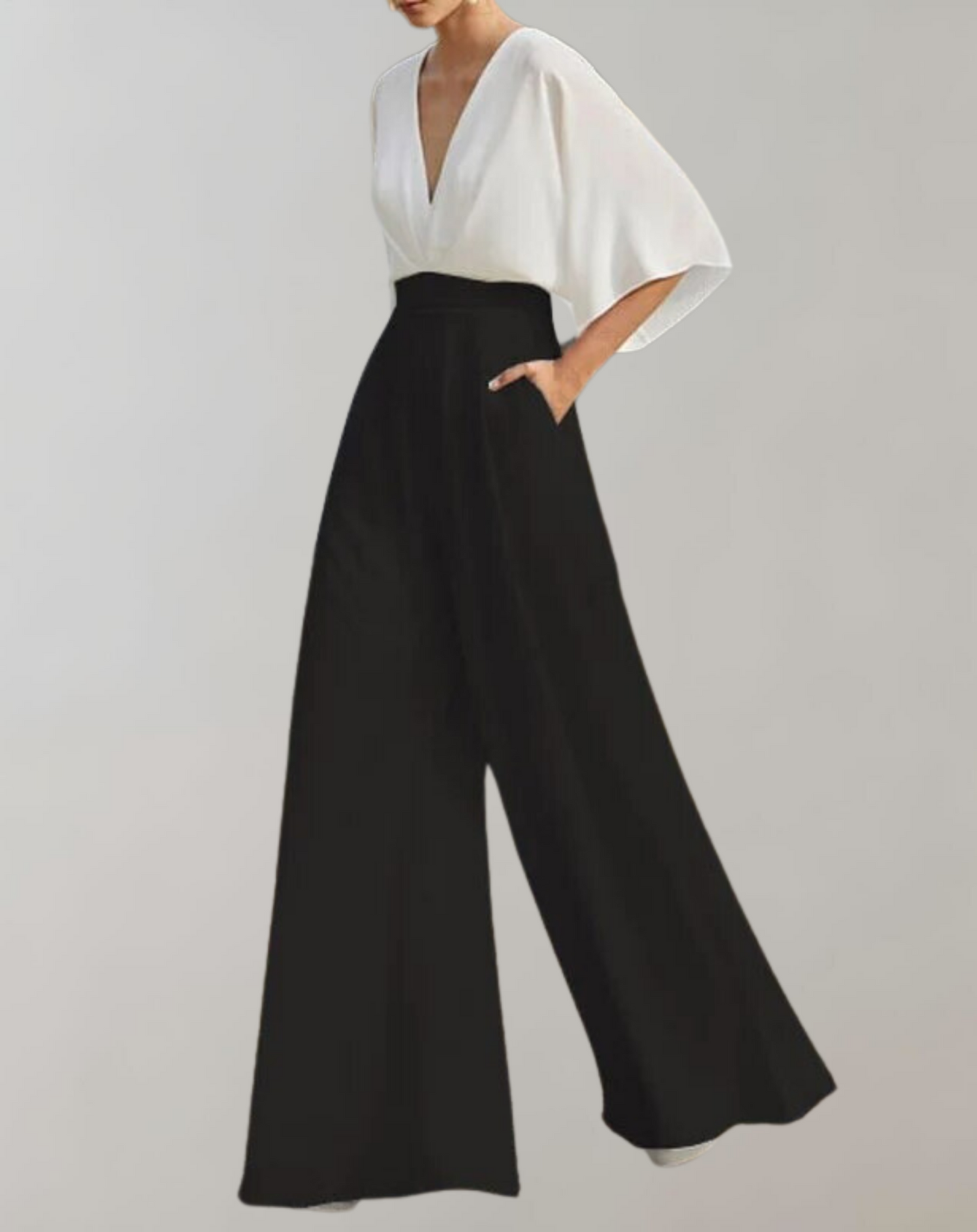 Tova – Wygodny kombinezon damski z szerokimi nogawkami w stylu casual chic
