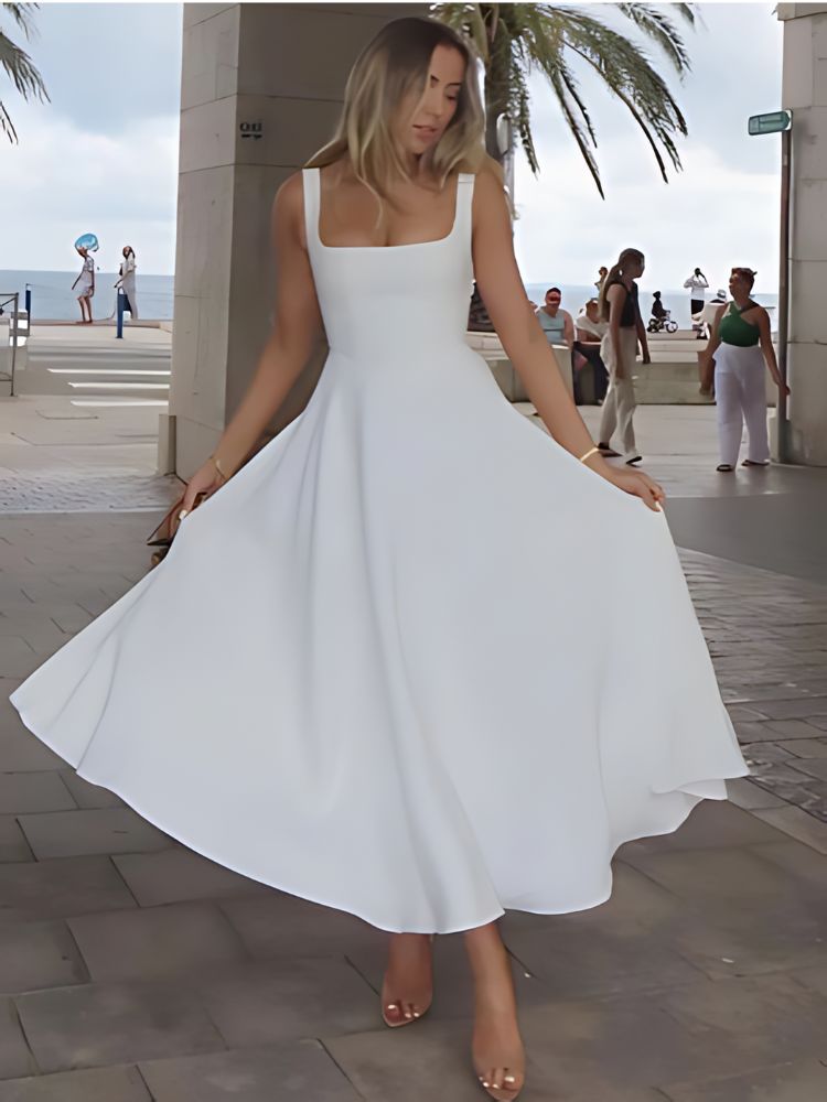 Vega – Zwiewna sukienka maxi dla kobiet w eleganckim wydaniu