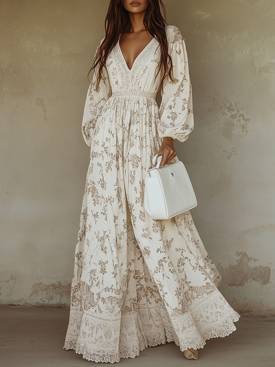 Liliana - Letnia Sukienka Boho w Kwiaty