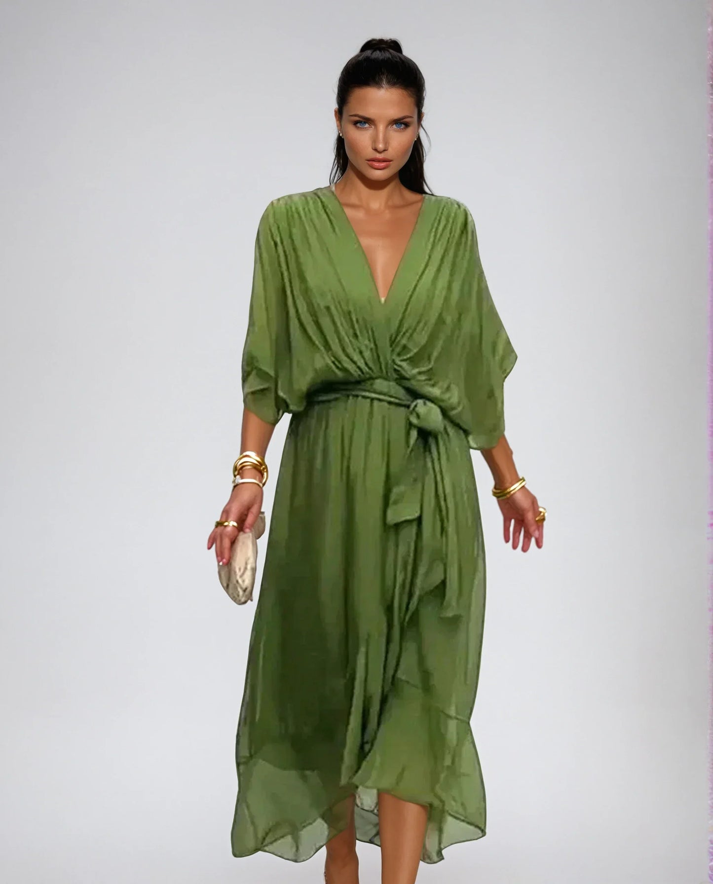 Zuzanna - Zwiewna Maxi Sukienka w Stylu Boho