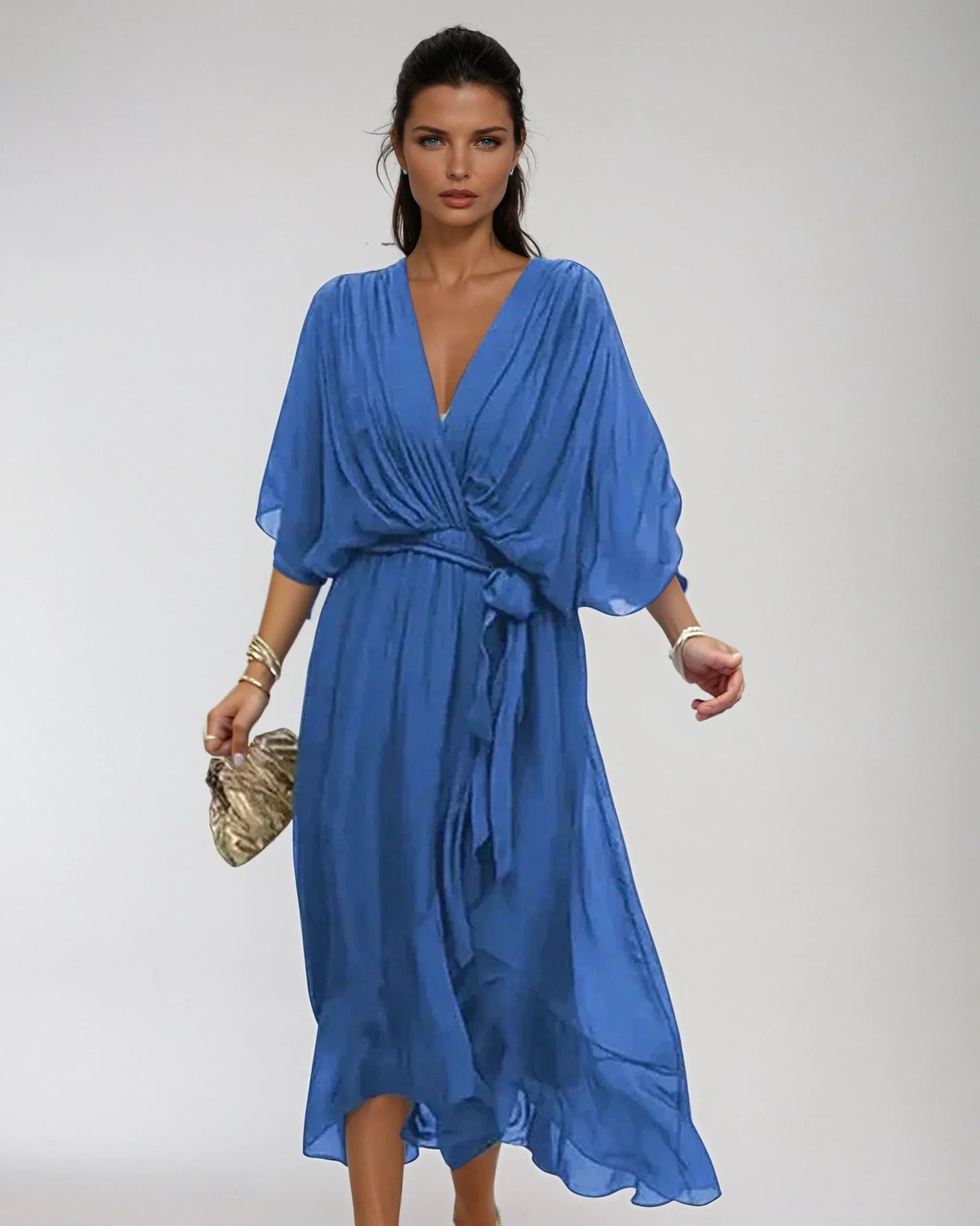 Zuzanna - Zwiewna Maxi Sukienka w Stylu Boho